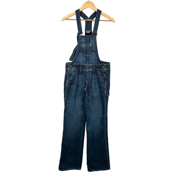 VTG Old Navy low rise Straight leg carpenter denim overall Y2K sz XS - Picture 1 of 7